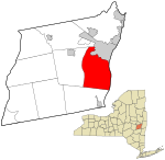 Albany County New York incorporated and unincorporated areas Bethlehem highlighted